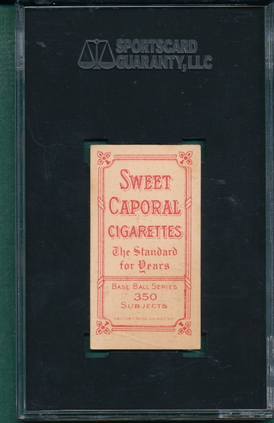 1909-1911 T206 Bliss Sweet Caporal Cigarettes SGC 60 