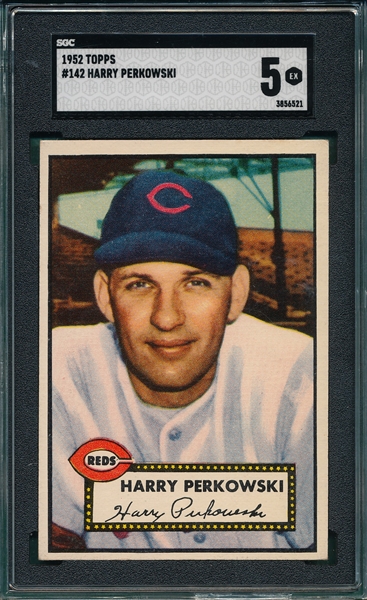 1952 Topps #142 Harry Perkowski SGC 5