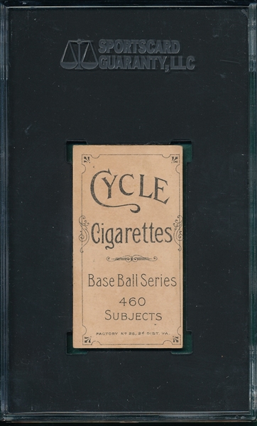 1909-1911 T206 Conroy, Bat, Cycle Cigarettes SGC 2 *460 Series*