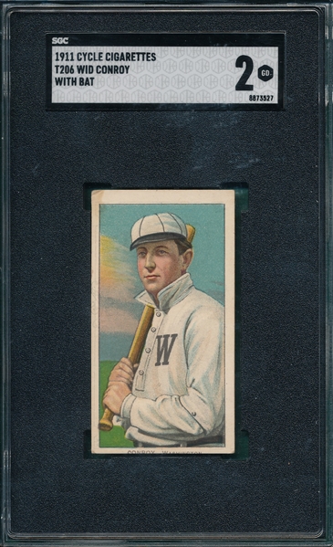 1909-1911 T206 Conroy, Bat, Cycle Cigarettes SGC 2 *460 Series*