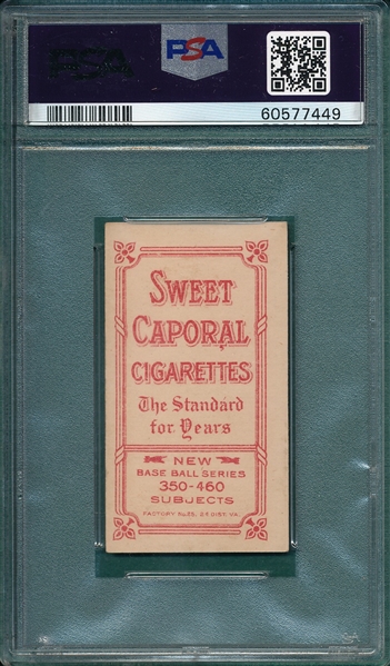 1909-1911 T206 Elberfeld, Fielding, Sweet Caporal Cigarettes PSA 5 *Factory 25*