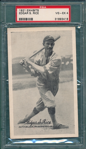 1921 Exhibits Edgar S. Rice PSA 4