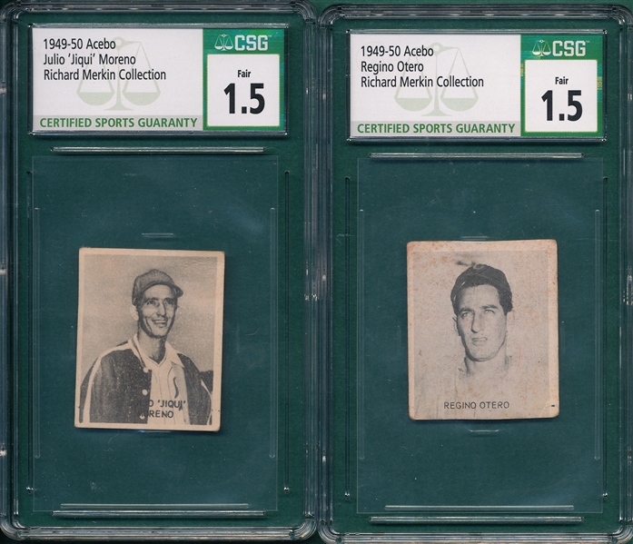 1949-50 Acebo Otero & Moreno, Lot of (2), CSG 1.5