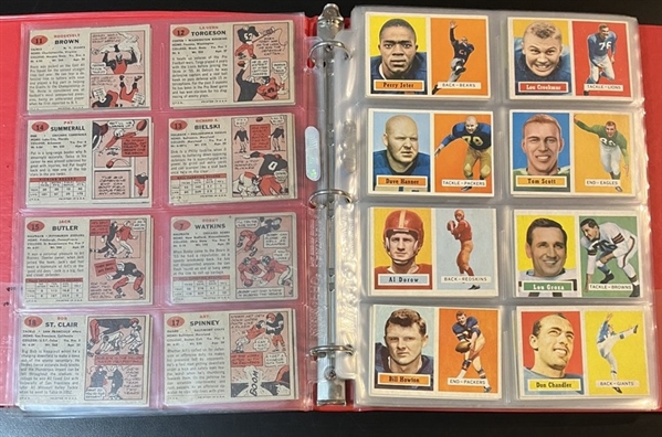 1957 Topps Football Near Set (151/154) W/ Ray Berry, Rookie