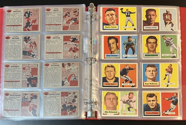 1957 Topps Football Near Set (151/154) W/ Ray Berry, Rookie