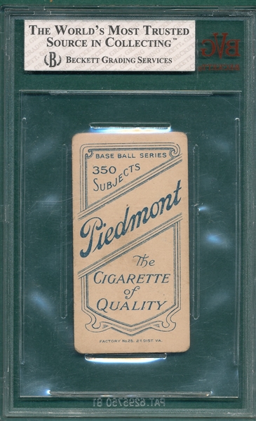 1909-1911 T206 Cravath Piedmont Cigarettes BVG 2