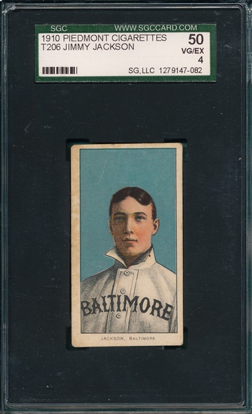 1909-1911 T206 Jackson Piedmont Cigarettes SGC 50