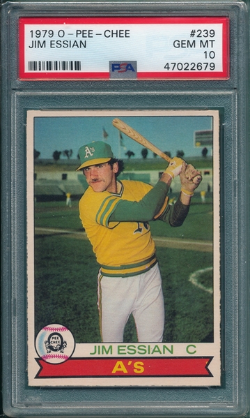 1979 O-Pee-Chee #239 Jim Essian PSA 10 *Gem Mint*