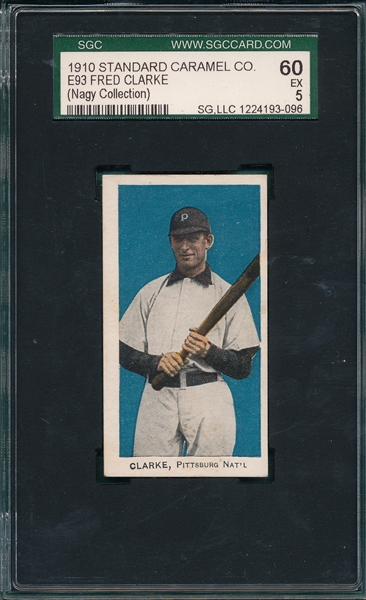 1910 E93 Clarke Standard Caramel CO. SGC 60