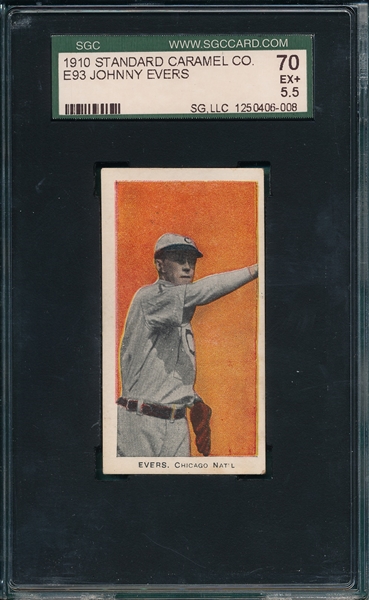 1910 E93 Evers Standard Caramel CO. SGC 70