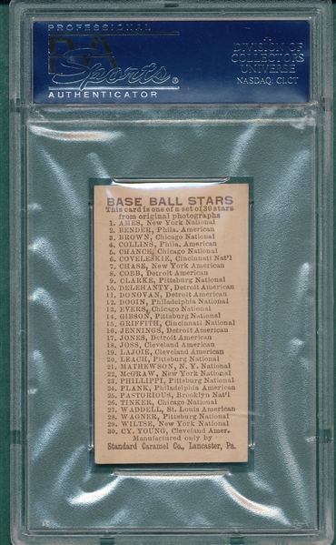 1910 E93 Chance Standard Caramel CO. PSA 5