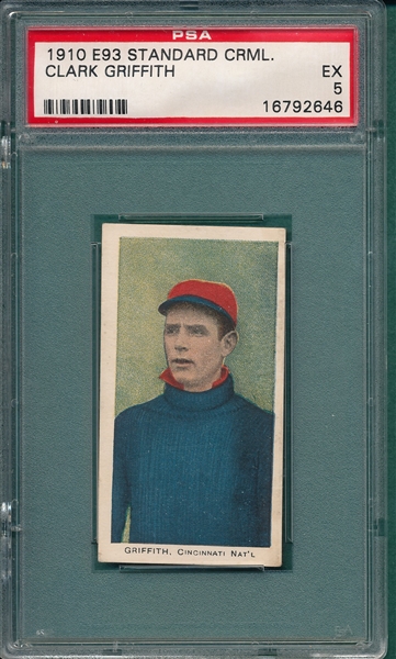 1910 E93 Griffith Standard Caramel CO. PSA 5