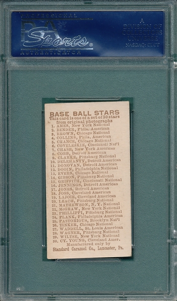 1910 E93 Griffith Standard Caramel CO. PSA 5