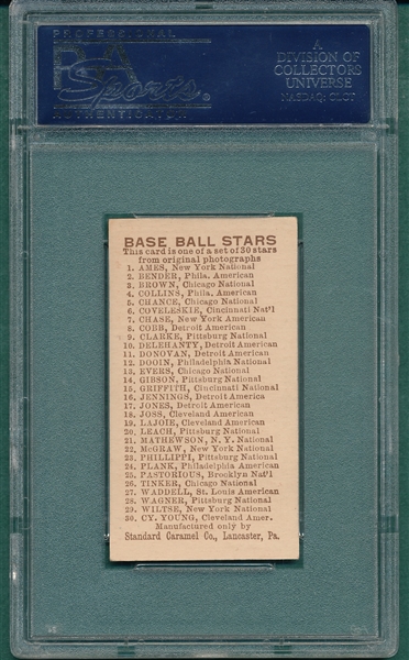 1910 E93 Donovan Standard Caramel CO. PSA 5.5