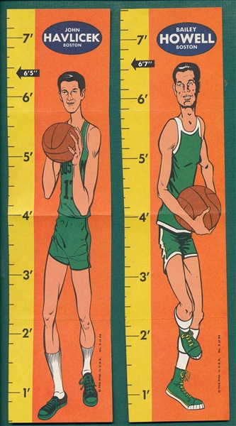 1969-70 Topps Basketball Rulers Howell & Havlicek, Lot of (2)