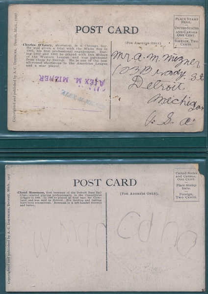 1907 Dietsche Post Cards Slever, Rossman & O'Leary, Lot of (3)