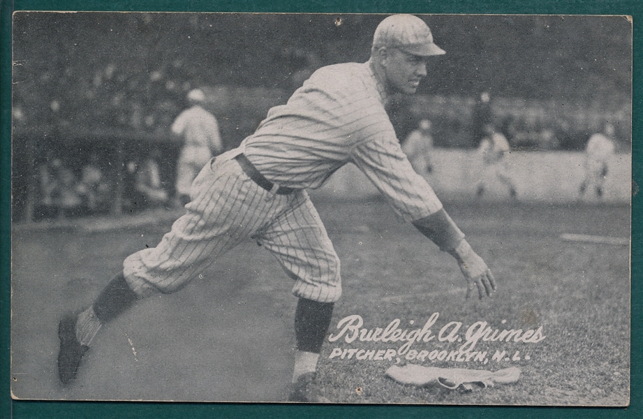 1921 Exhibits Burleigh Grimes *Rookie*