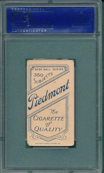 1909-1911 T206 Ritter Piedmont Cigarettes PSA 3