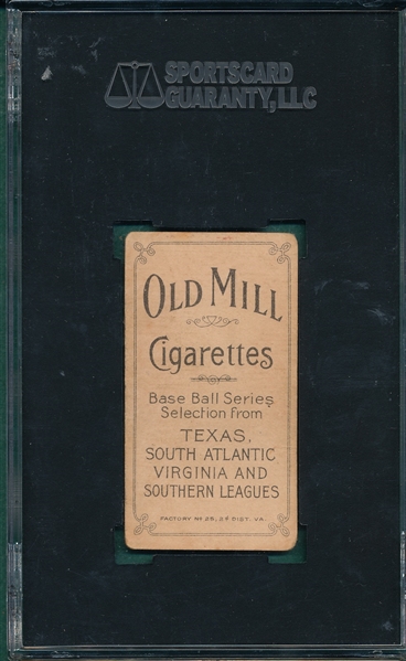 1909-1911 T206 Westlake Old Mill Cigarettes SGC 45 *Southern League*