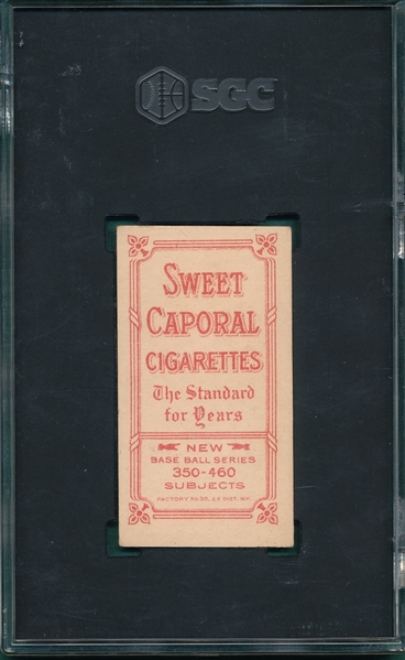 1909-1911 T206 Frill Sweet Caporal Cigarettes SGC 3