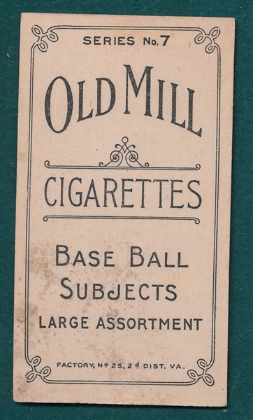 1910 T210-7 Stoehr, Old Mill Cigarettes