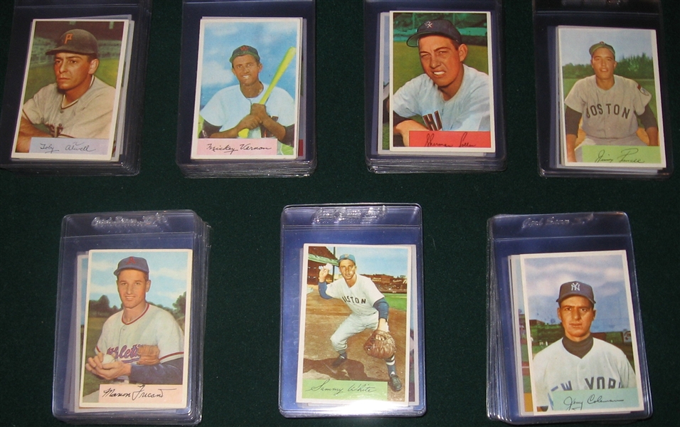 1954 Bowman Partial Set (152/224) W/ Rizzuto & Feller