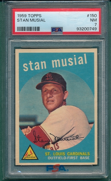 1959 Topps #476 Stan Musial PSA 7