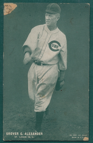 1927 Exhibits Grover Alexander 