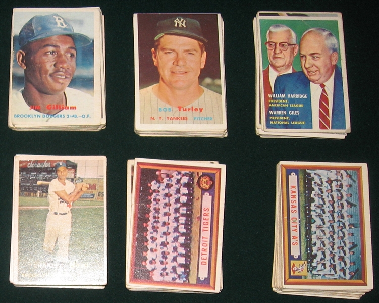 1957 Topps Lot of (150) W/ Colavito, Rookie