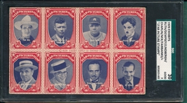 1929 Exhibits "Stamps" W/ Babe Ruth SGC 30