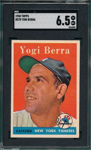 1958 Topps #370 Yogi Berra SGC 6.5