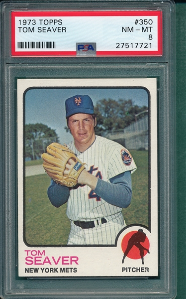 1973 Topps #350 Tom Seaver PSA 8