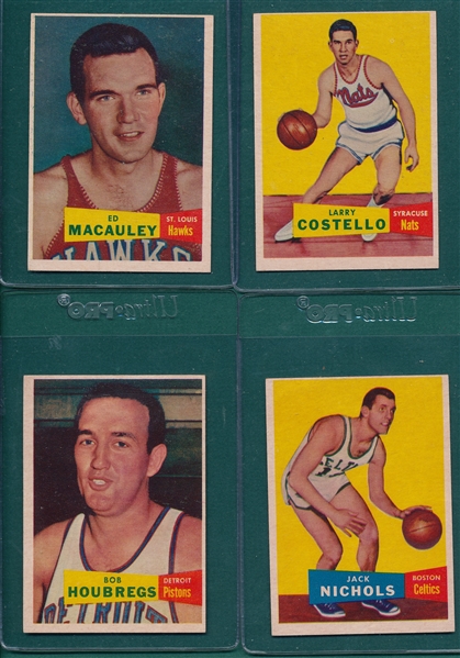 1957 Topps basketball Lot of (4) W/#27 McCauley