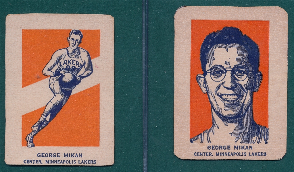 1952 Wheaties BSKT Lot of (10) W/ Davies, Pollard & Mikan