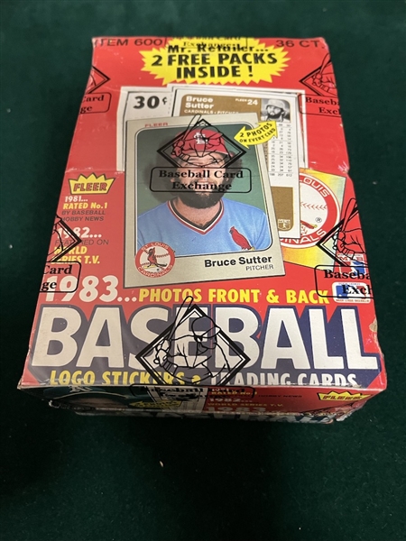 1983 Fleer Unopened Wax Box, BBCE