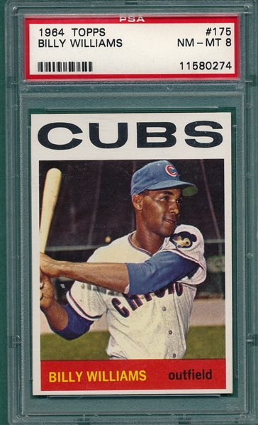 1964 Topps #175 Billy Williams PSA 8