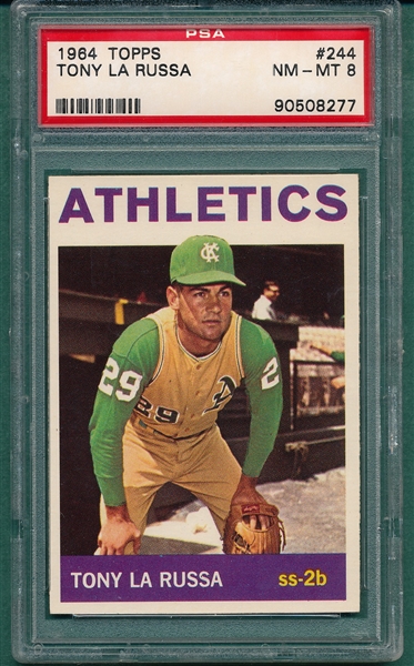 1964 Topps #244 Tony LaRussa PSA 8 *Rookie*