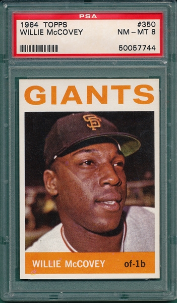 1964 Topps #350 Willie McCovey PSA 8 