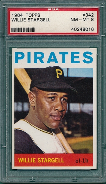 1964 Topps #342 Willie Stargell PSA 8 