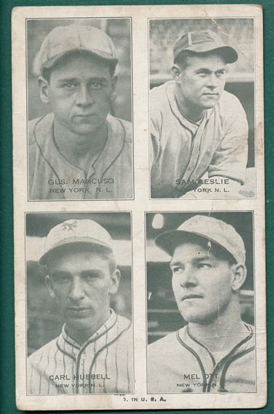 1937 Exhibits 4 In 1, W/ Hubbell & Ott