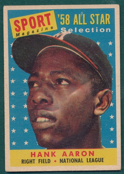 1958 Topps #488 Hank Aaron, AS