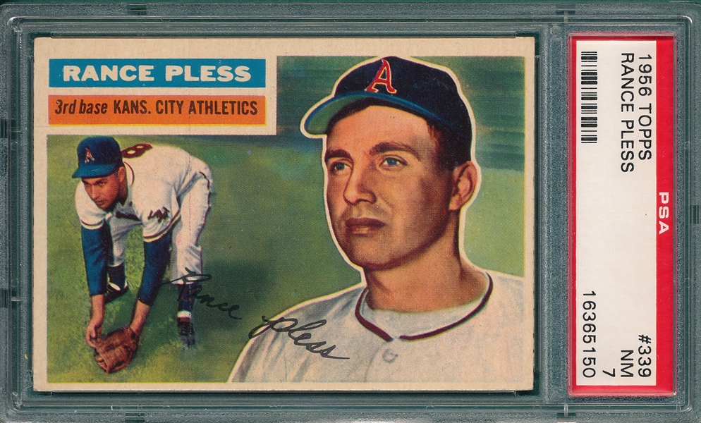 1956 Topps #339 Rance Pless PSA 7 