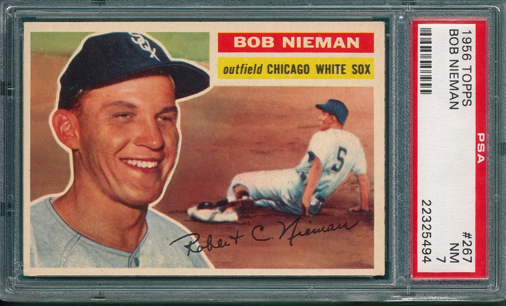 1956 Topps #267 Bob Nieman PSA 7 