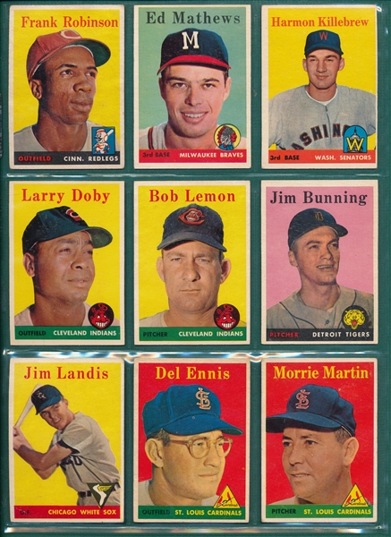 1958 Topps Baseball Partial Set (443)