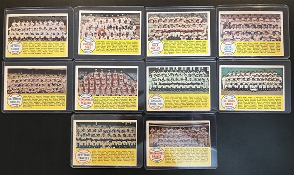 1958 Topps Baseball Partial Set (443)