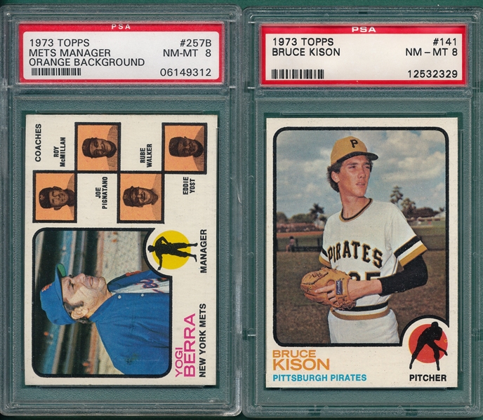 1973 Topps Lot of (5) W/ #87 Boswell, PSA 8