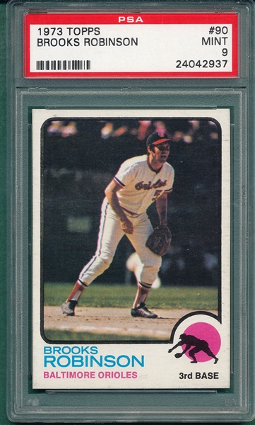 1973 Topps #90 Brooks Robinson, PSA 9