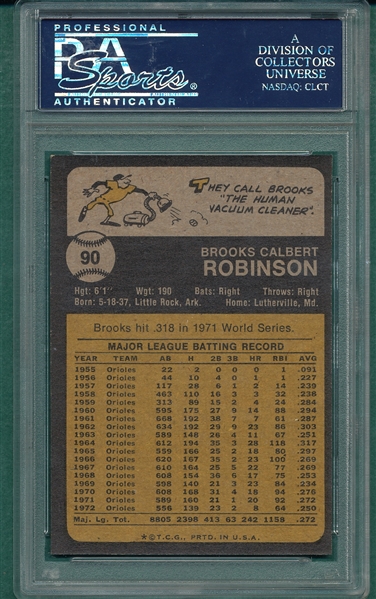 1973 Topps #90 Brooks Robinson, PSA 9