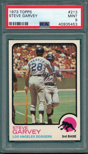 1973 Topps #213 Steve Garvey PSA 9