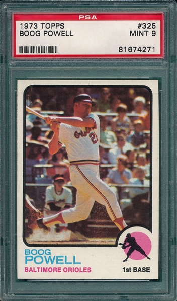 1973 Topps #325 Boog Powell PSA 9